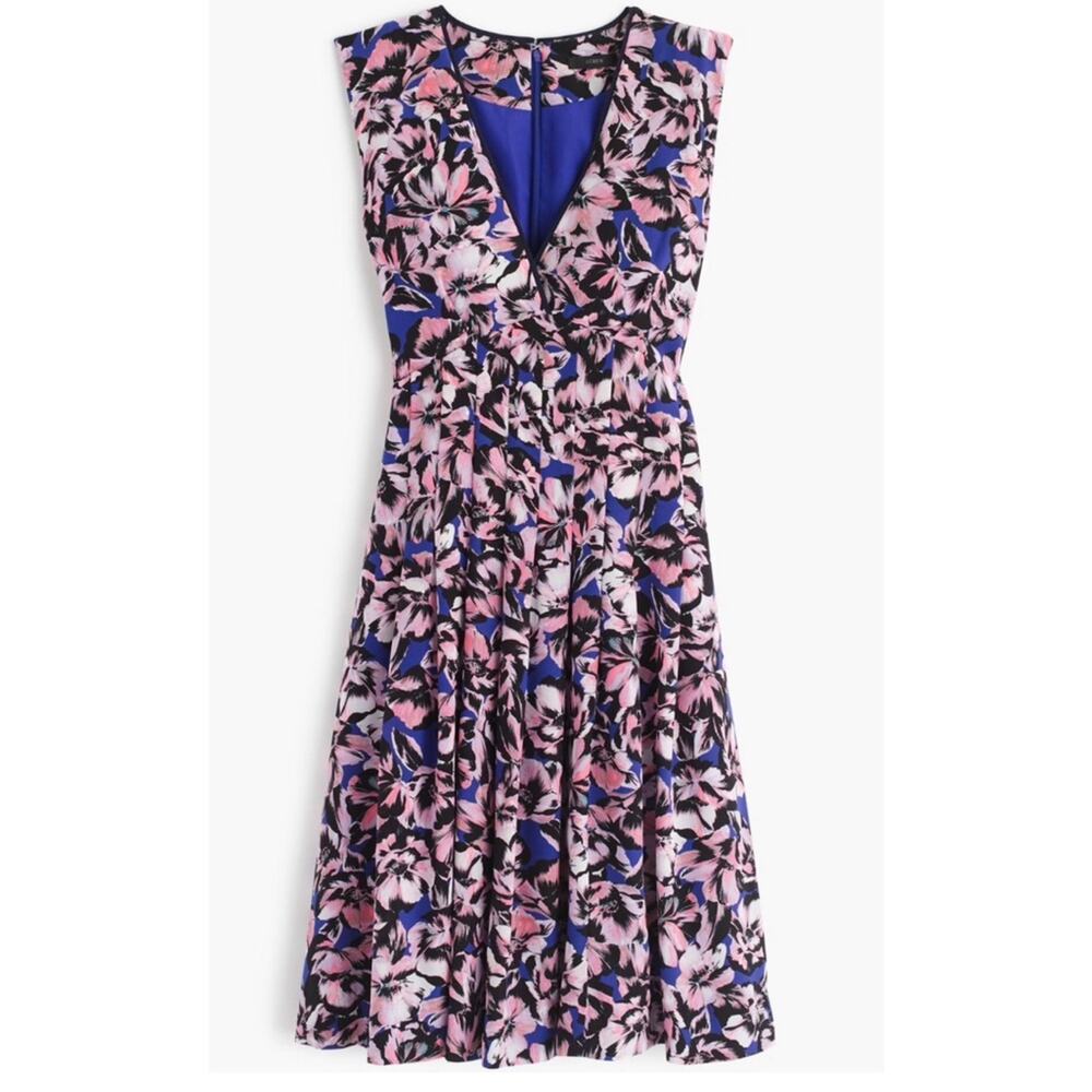J. Crew Factory Pink and Blue Floral Mini Dress